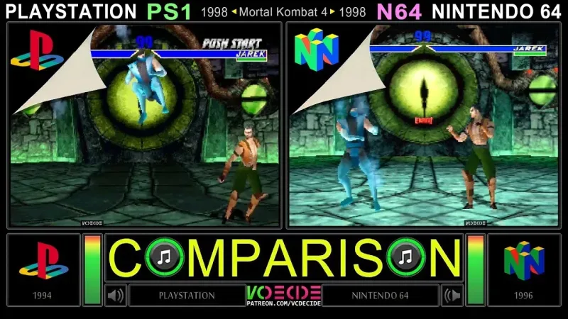 Mortal Kombat 1 - Comparación de gráficos en Switch