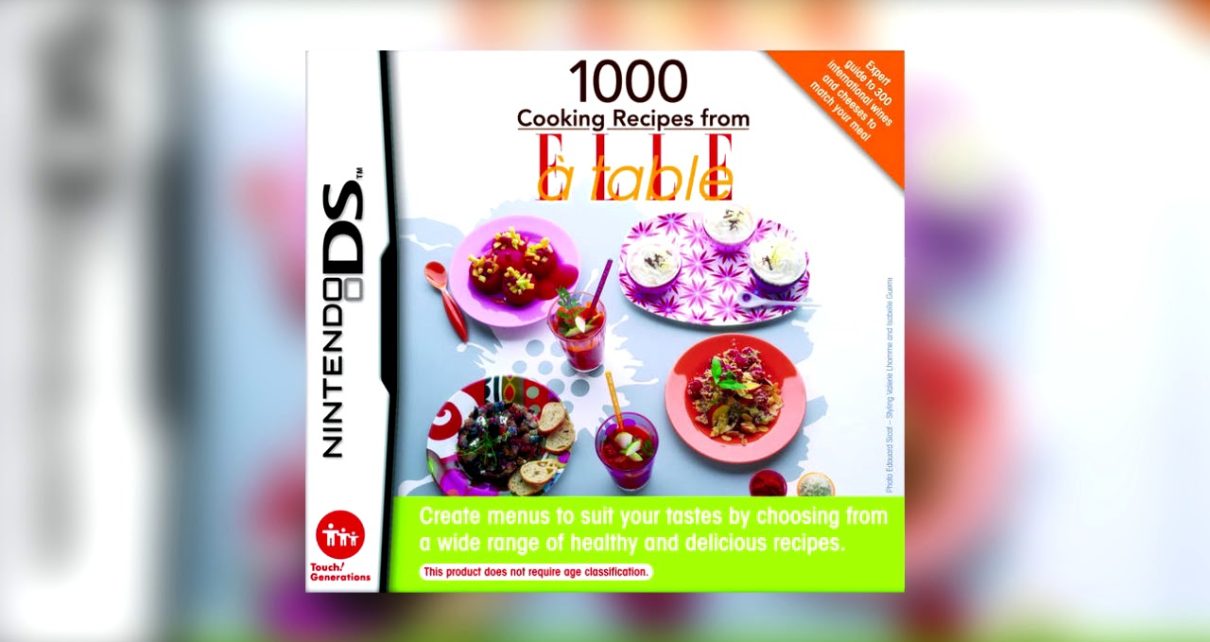 1000 Cooking Recipes from Elle a Table Nintendo DS