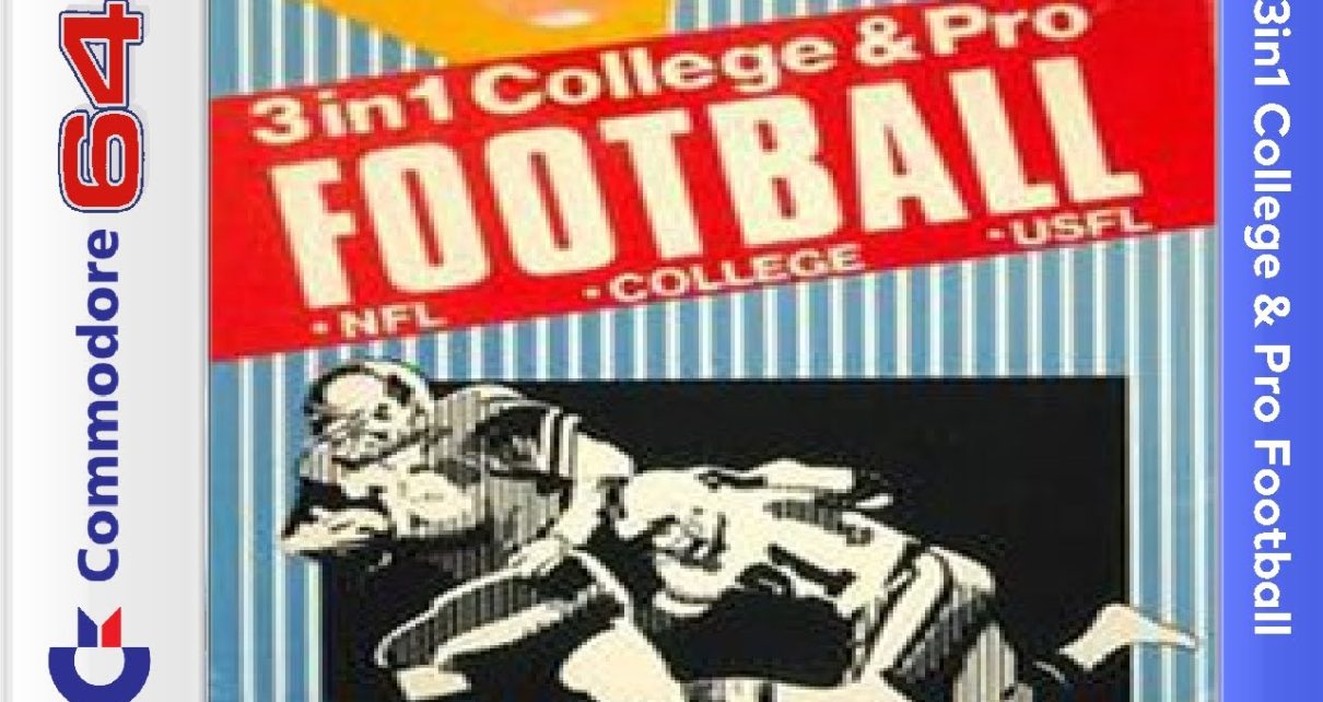 3 in 1 College & Pro Football PC MSDOS