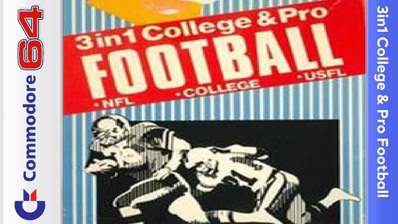 3 in 1 College & Pro Football PC MSDOS