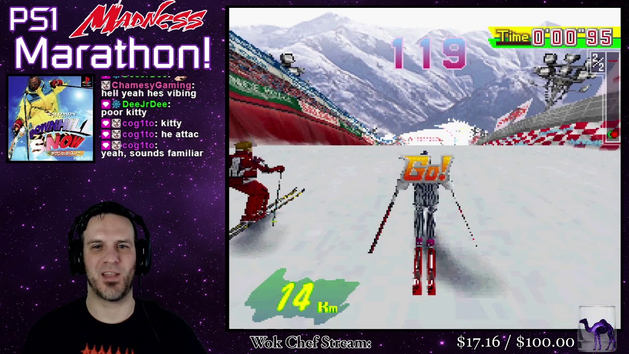 Downhill Snow PLAY STATION 1 PS1