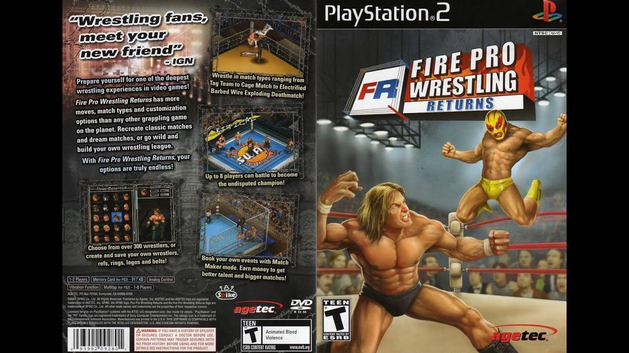 "Fire Pro Wrestling Returns PLAYSTATION 2