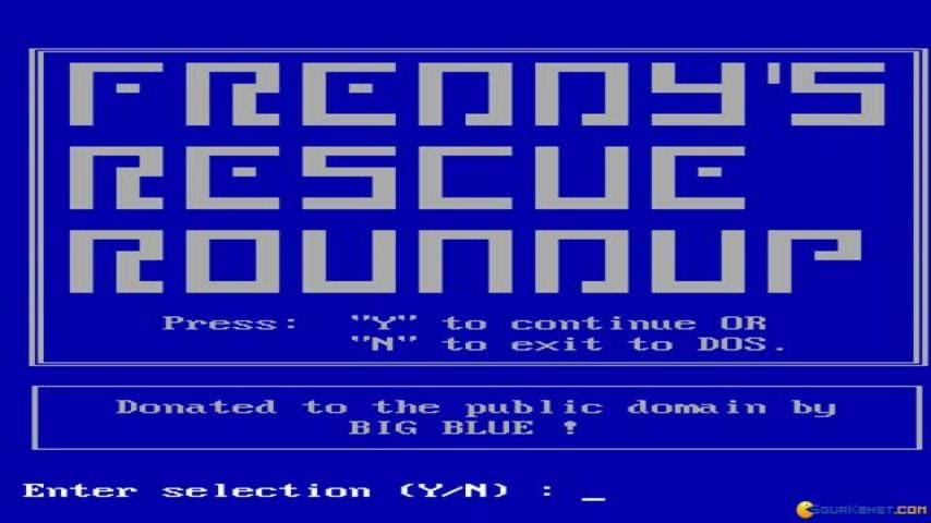 Freddy's Rescue Roundup PC MSDOS