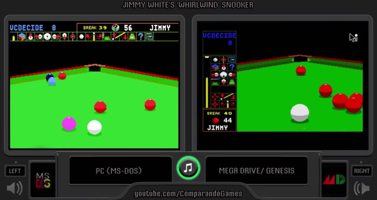 Jimmy White's 'Whirlwind' Snooker PC MSDOS