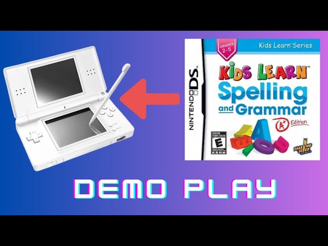 "Kids Learn Spelling and Grammar: A+ Edition Nintendo DS