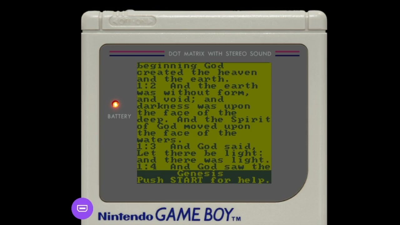 King James Bible gameboy