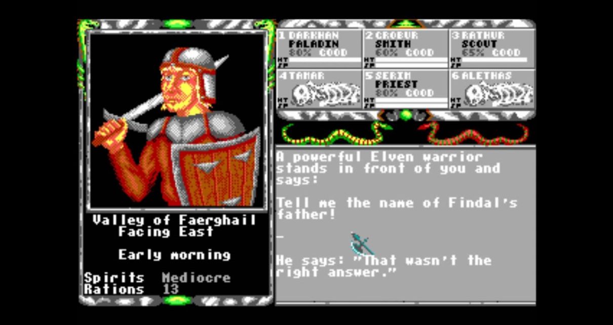 Legend of Faerghail PC MSDOS