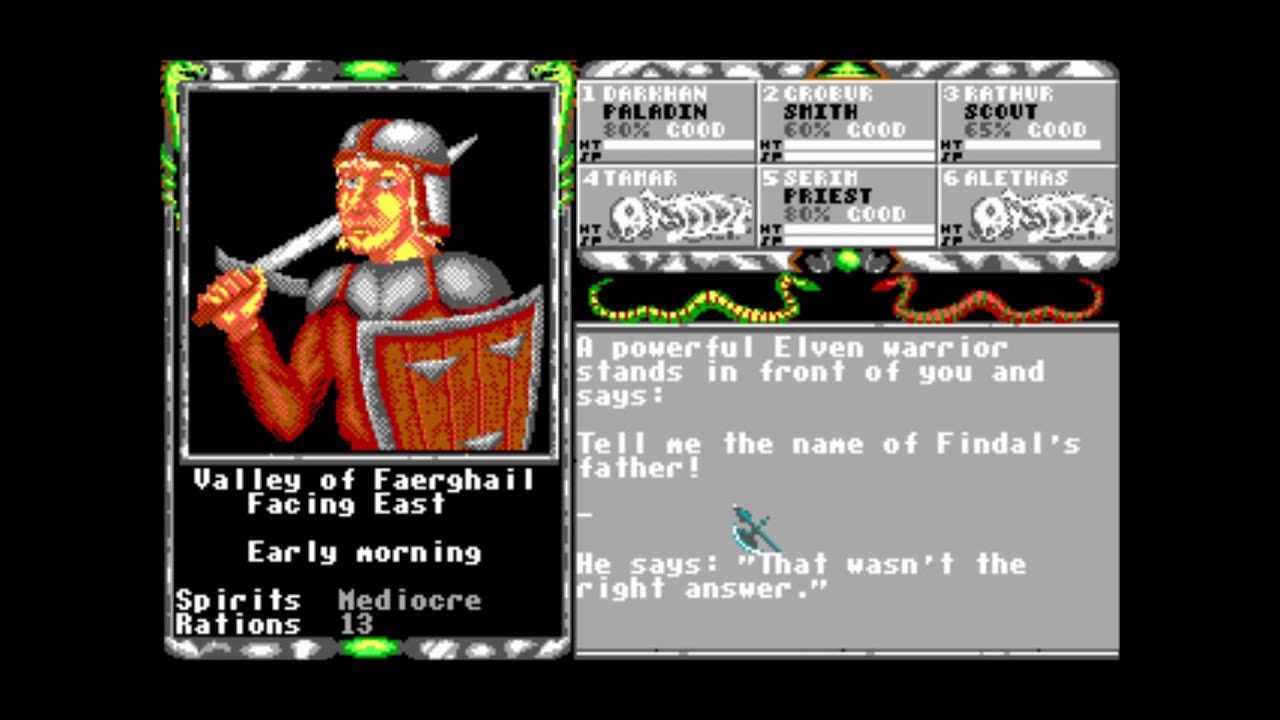 Legend of Faerghail PC MSDOS