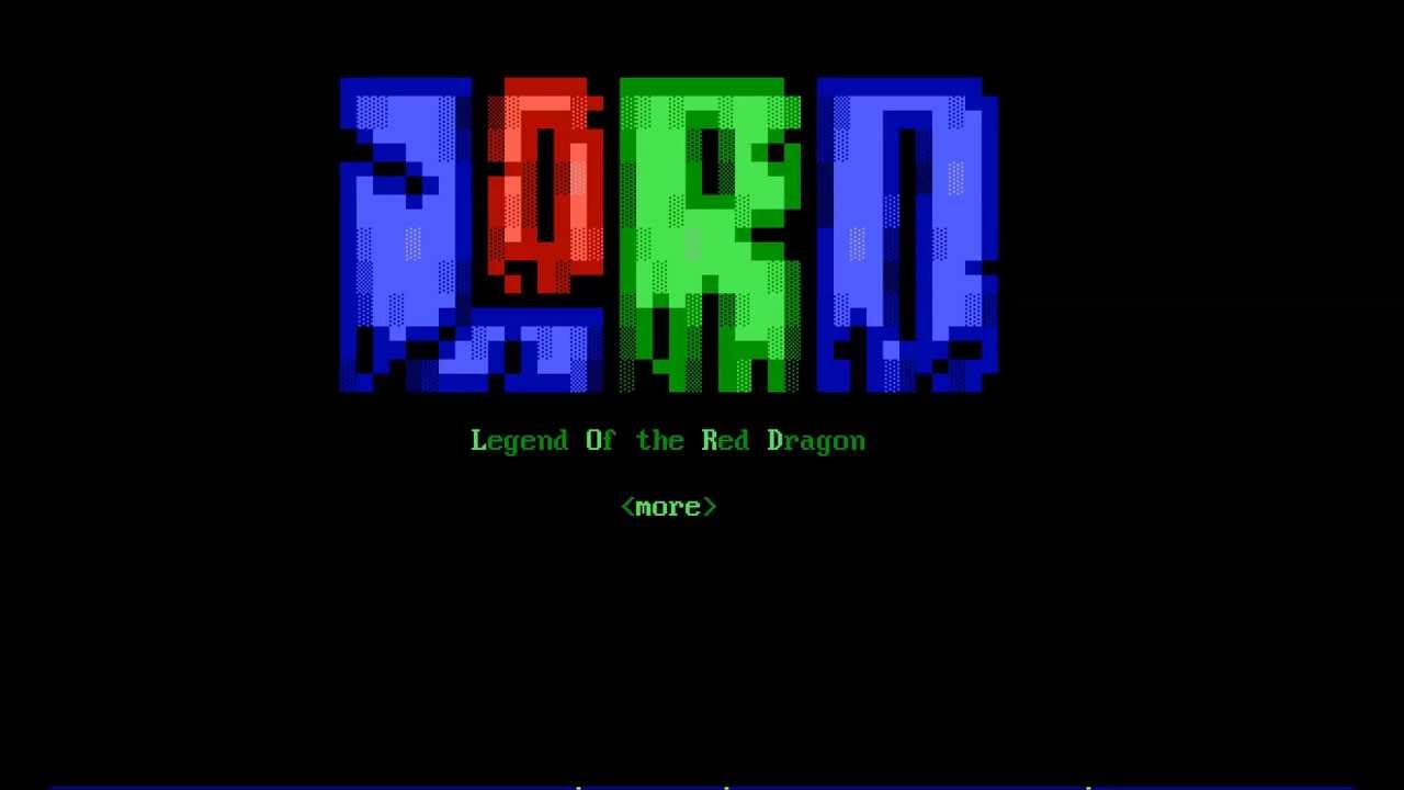 Legend of the Red Dragon PC MSDOS