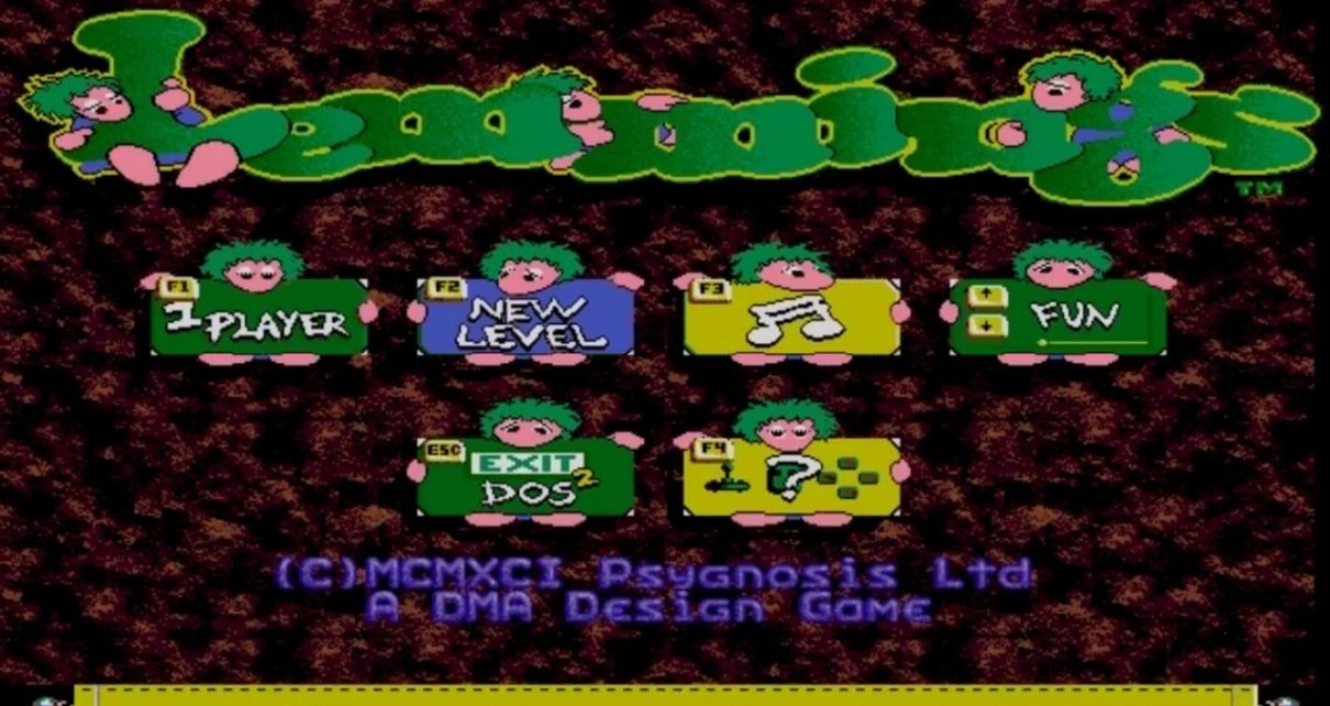 Lemmings (video game) PC MSDOS