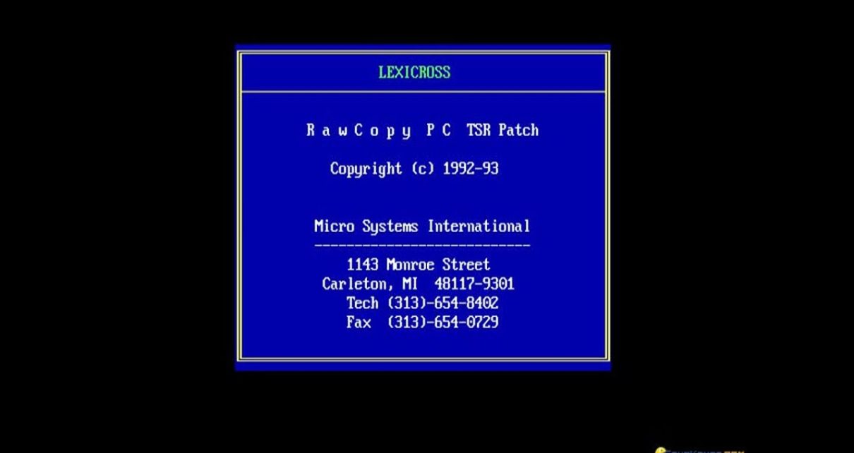 Lexi-Cross PC MSDOS