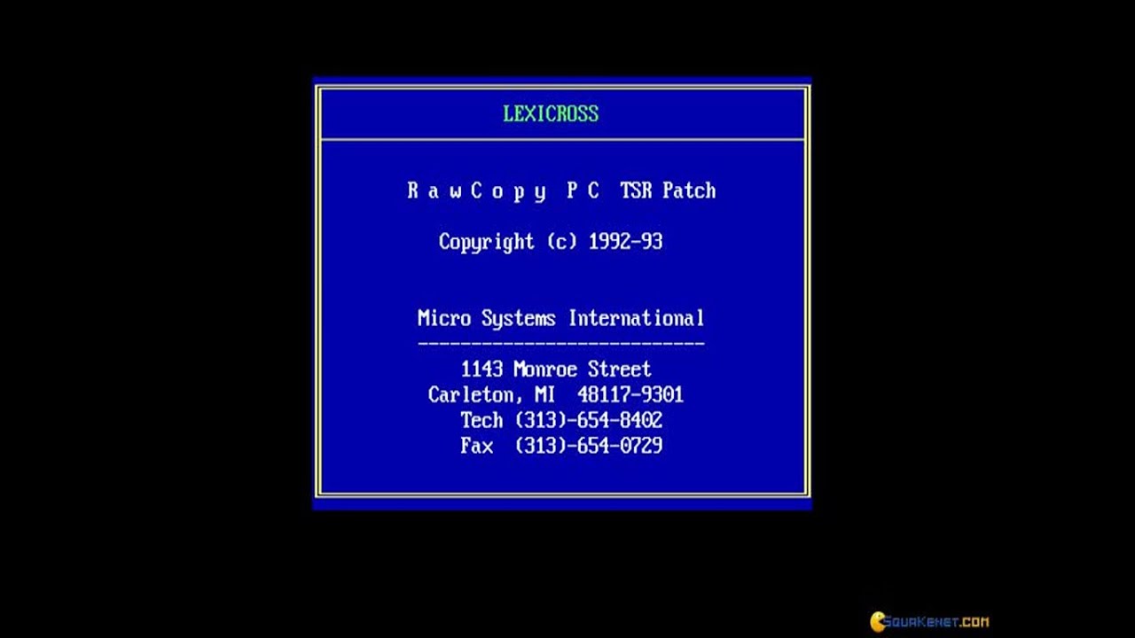 Lexi-Cross PC MSDOS