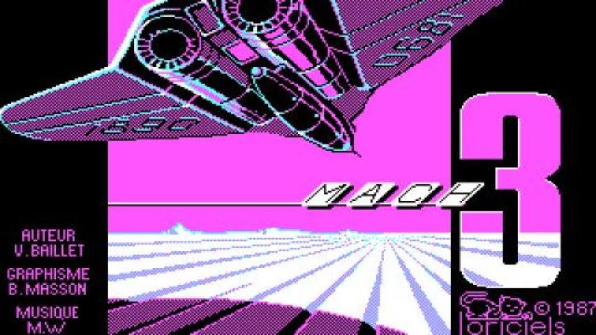 Mach 3 (1987 video game) PC MSDOS