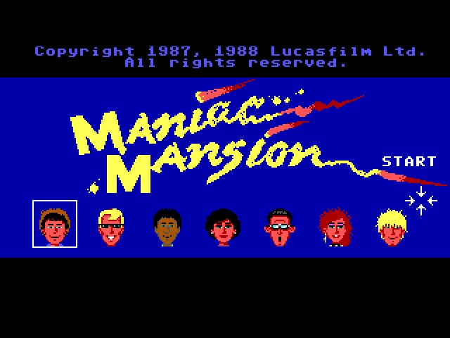 Maniac Mansion PC MSDOS