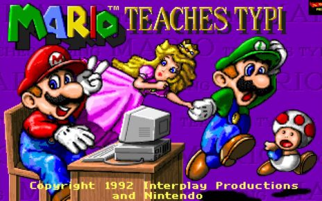 Mario Teaches Typing PC MSDOS