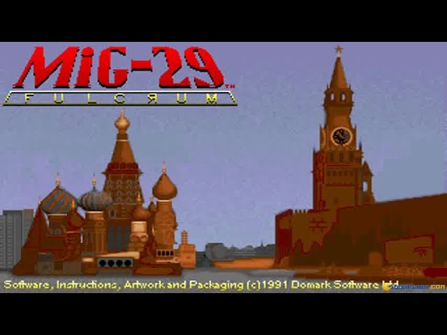 MiG-29 Fulcrum (1990 video game) PC MSDOS