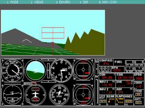 Microsoft Flight Simulator 3.0 PC MSDOS