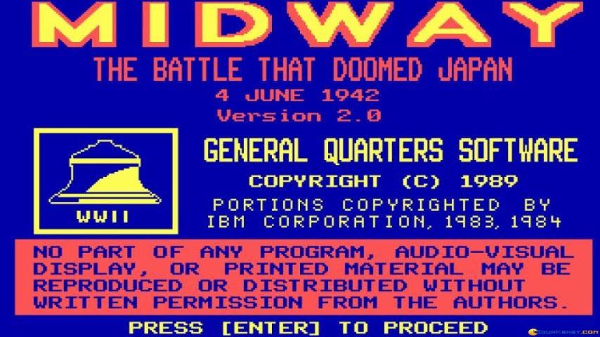 Midway: The Battle that Doomed Japan PC MSDOS