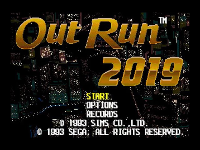 OutRun 2019 MEGADRIVE