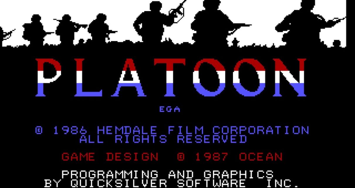 Platoon (1987 video game) PC MSDOS