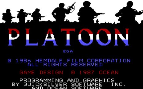 Platoon (1987 video game) PC MSDOS