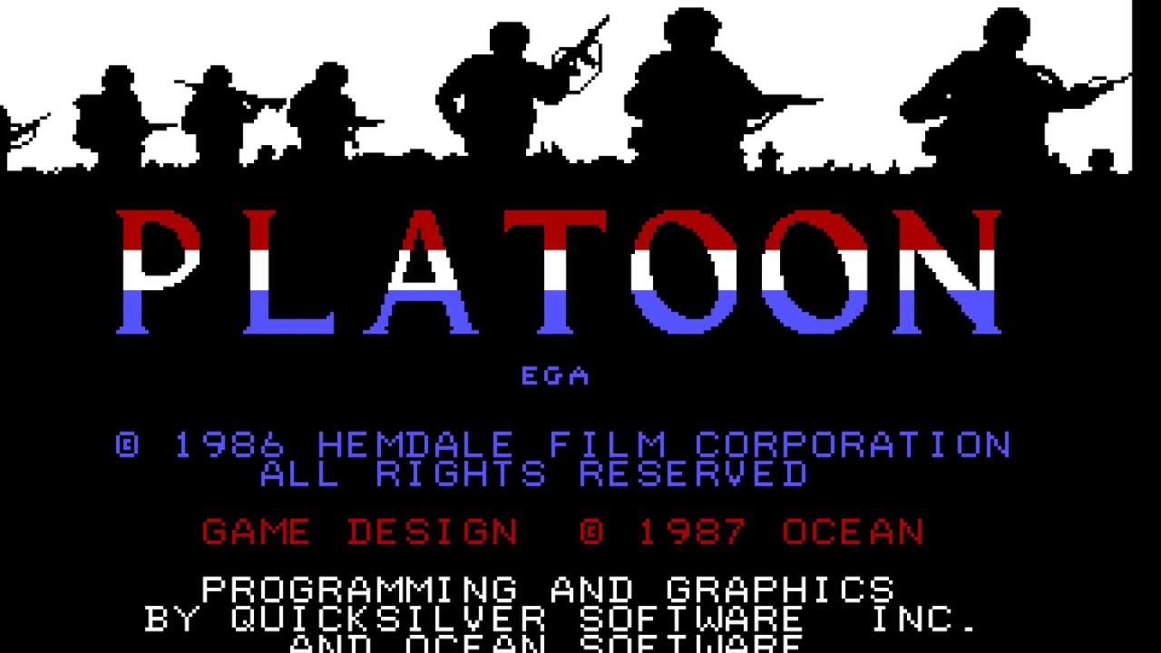 Platoon (1987 video game) PC MSDOS