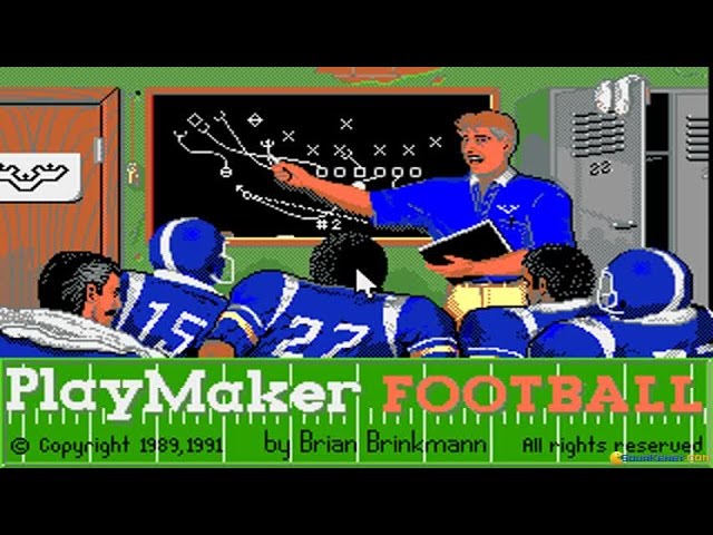 PlayMaker Football PC MSDOS