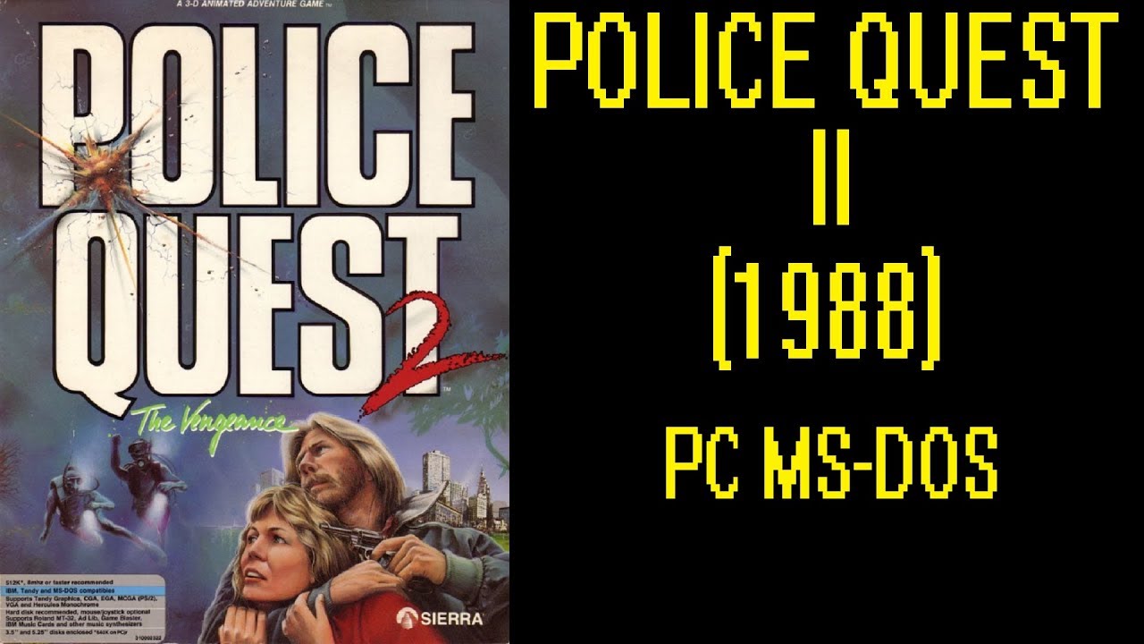 Police Quest II: The Vengeance PC MSDOS