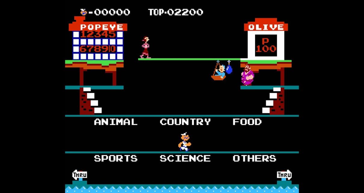 Popeye no Eigo Asobi NINTENDO NES