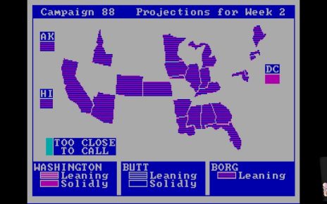 President Elect: 1988 Edition PC MSDOS
