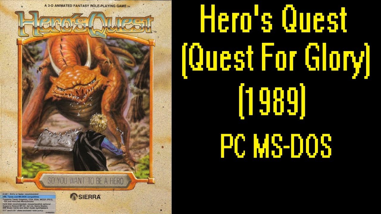 Quest for Glory: So You Want to Be a Hero PC MSDOS