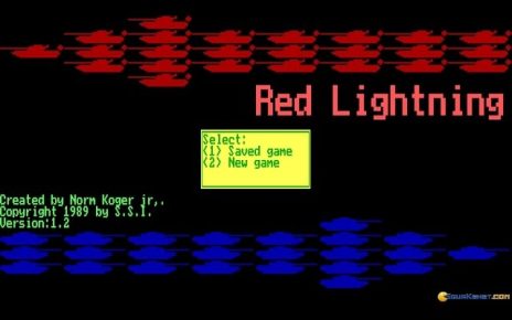 Red Lightning (video game) PC MSDOS