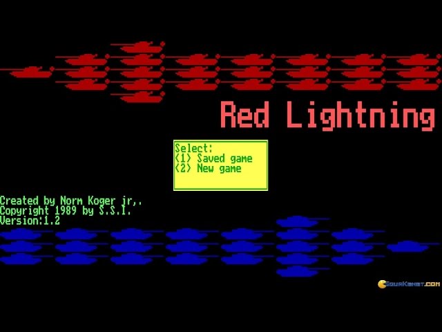 Red Lightning (video game) PC MSDOS