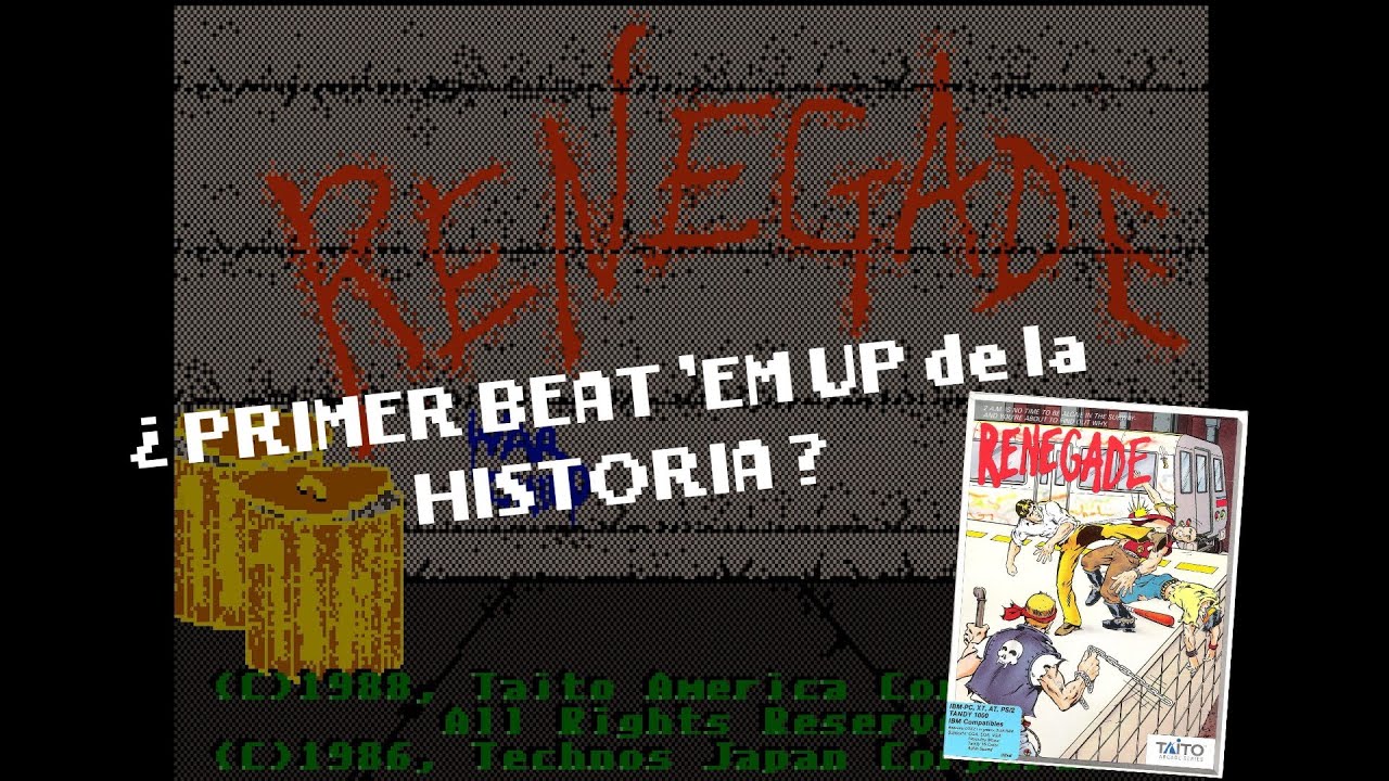 Renegade (video game) PC MSDOS