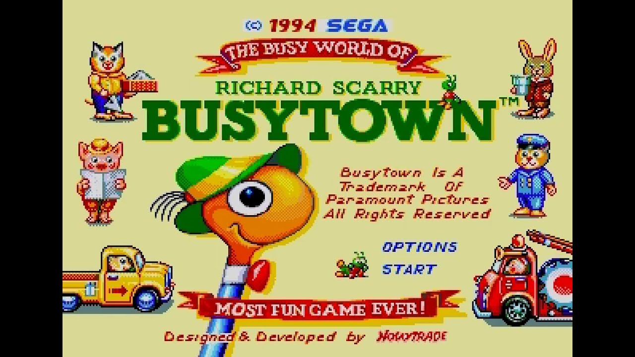Richard Scarry's Busytown MEGADRIVE
