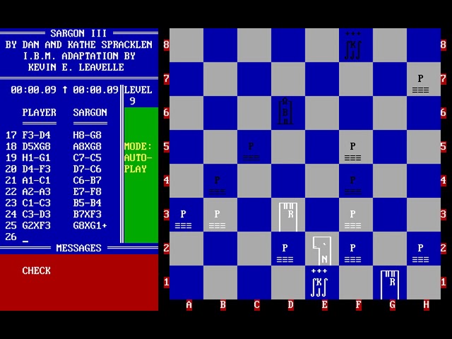 Sargon III PC MSDOS