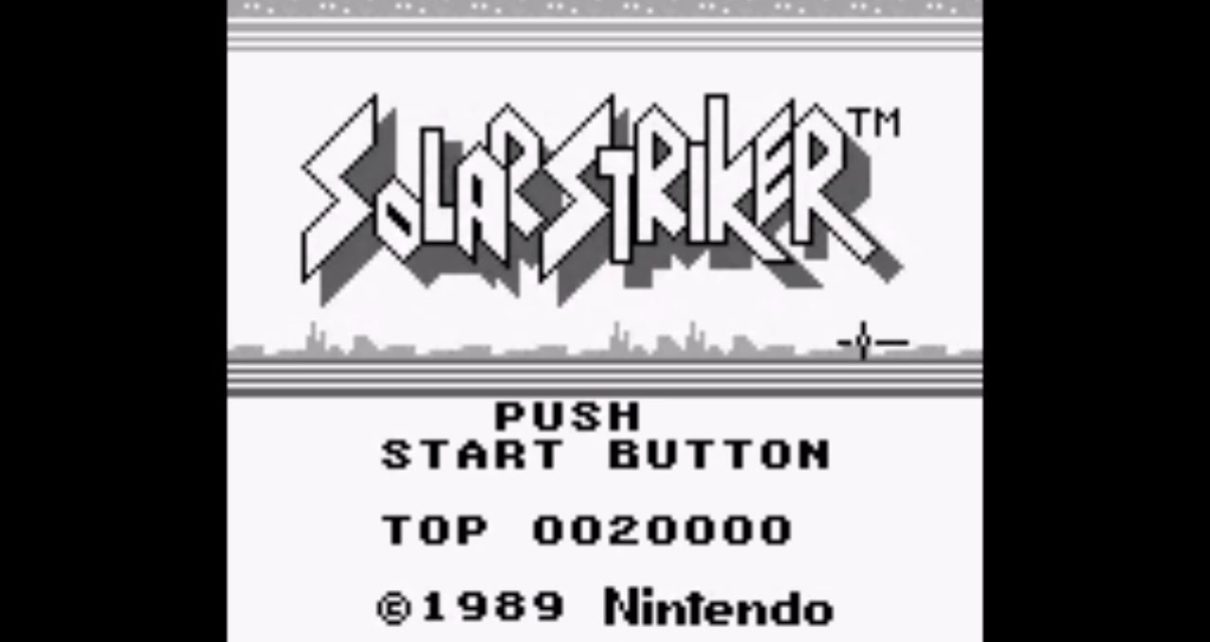 Solar Striker gameboy