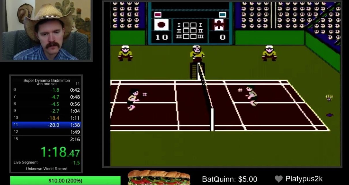 Super Dynamix Badminton NINTENDO NES