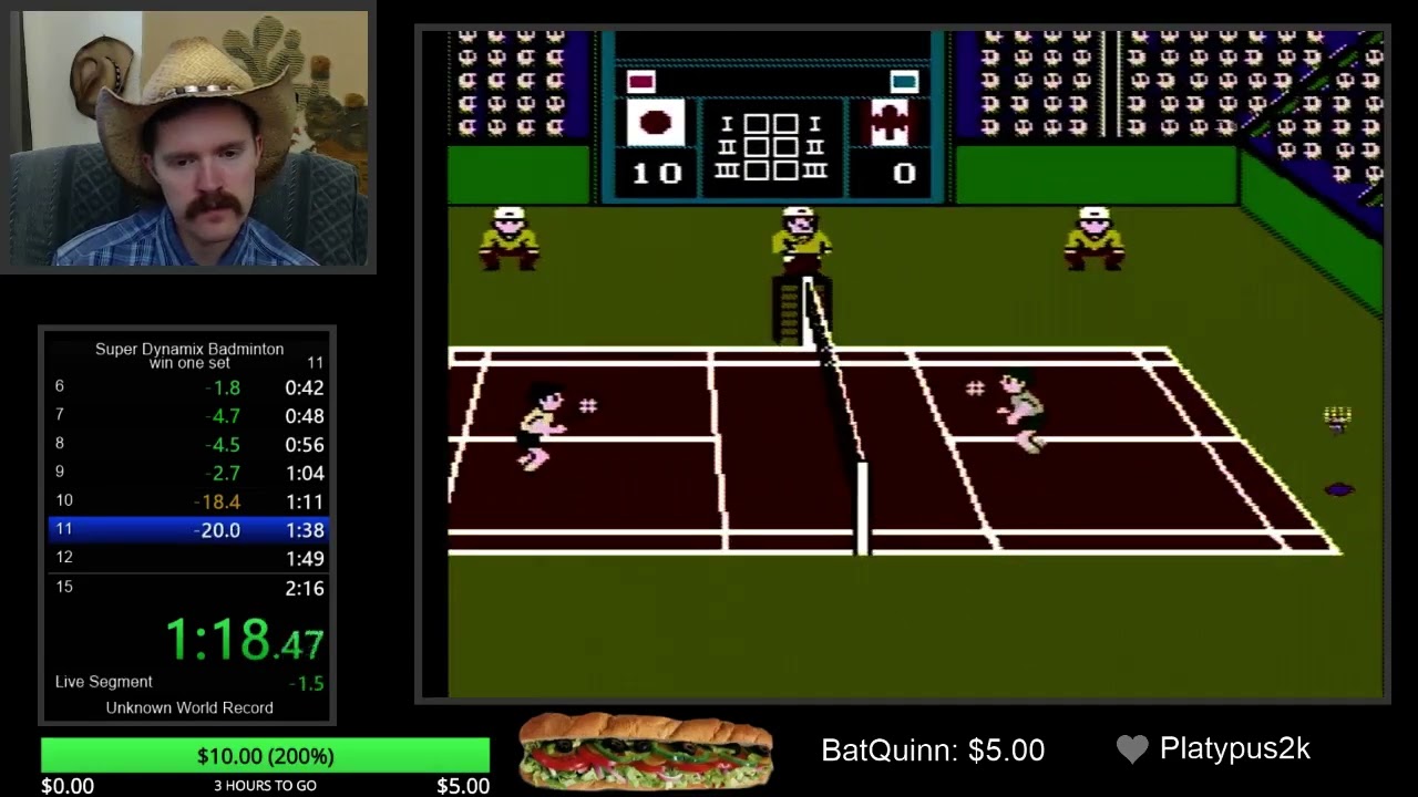 Super Dynamix Badminton NINTENDO NES