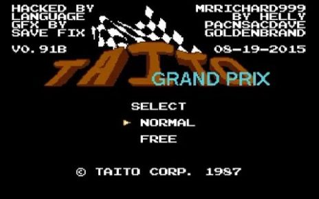 Taito Grand Prix: Eikou heno License NINTENDO NES