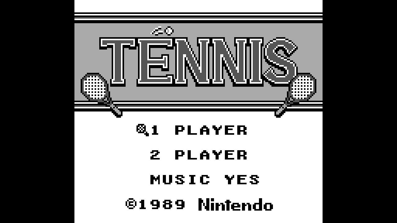 Tennis gameboy