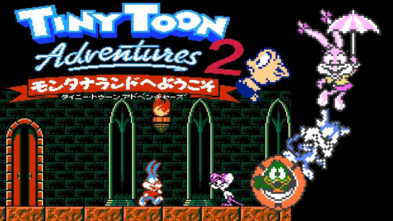 Tiny Toon Adventures 2: Montana Land e Yōkoso JAPAN" NINTENDO NES