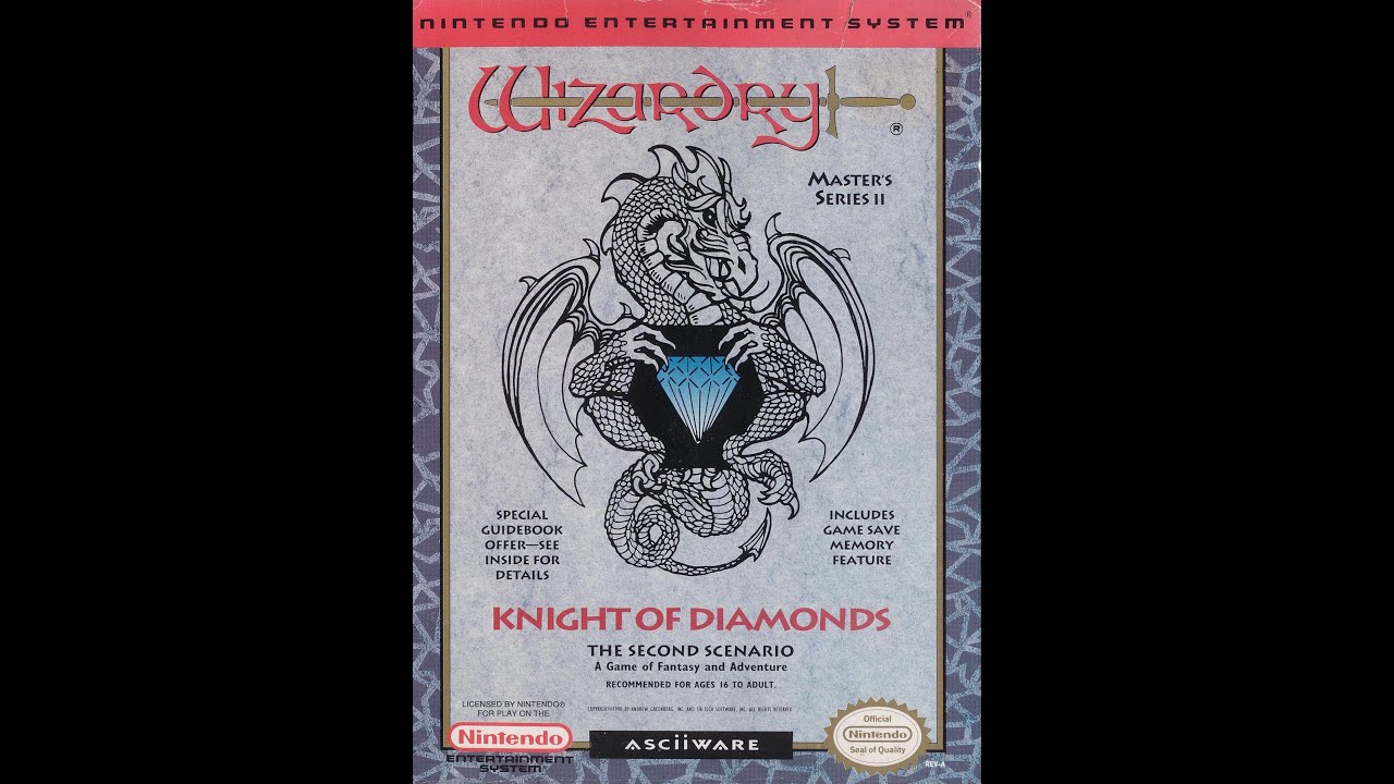 "Wizardry II: The Knight of Diamonds NINTENDO NES