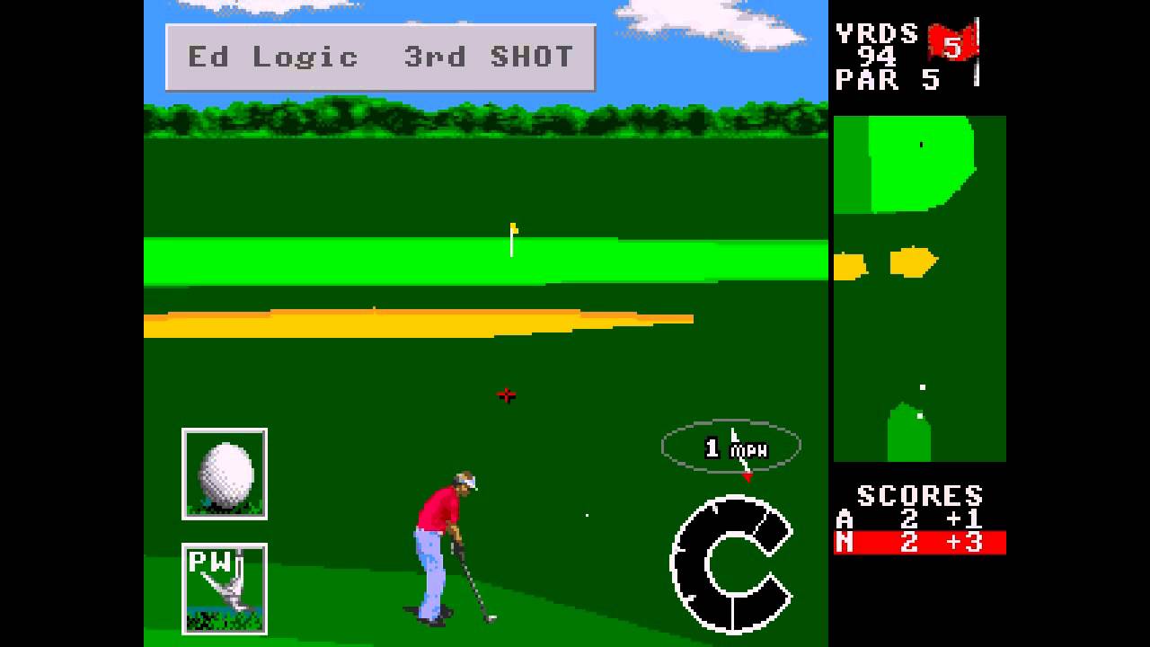 World Class Leaderboard Golf MEGADRIVE