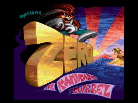 Zero the Kamikaze Squirrel MEGADRIVE