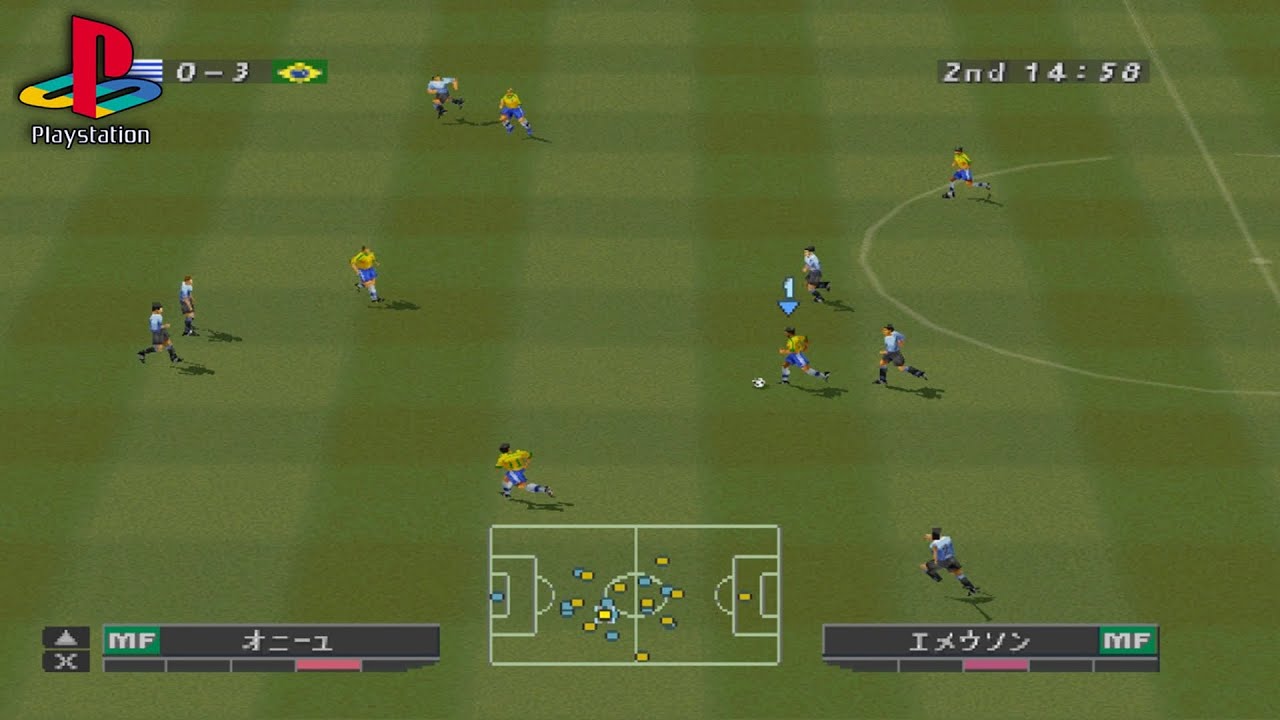 •World Soccer Jikkyou Winning Eleven 4JP" PLAY STATION 1 PS1