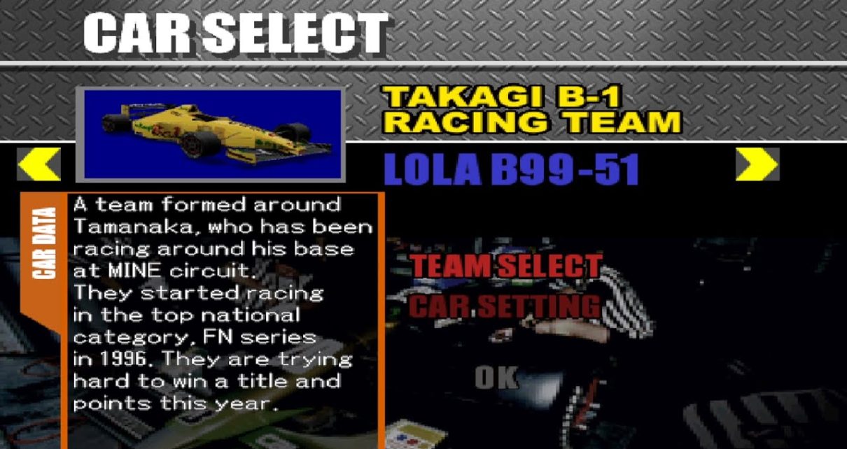 "Formula Nippon '99JP PLAY STATION 1 PS1