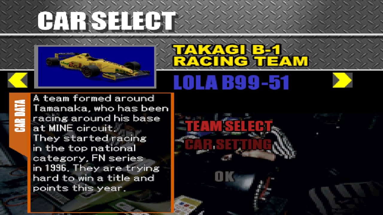 "Formula Nippon '99JP PLAY STATION 1 PS1