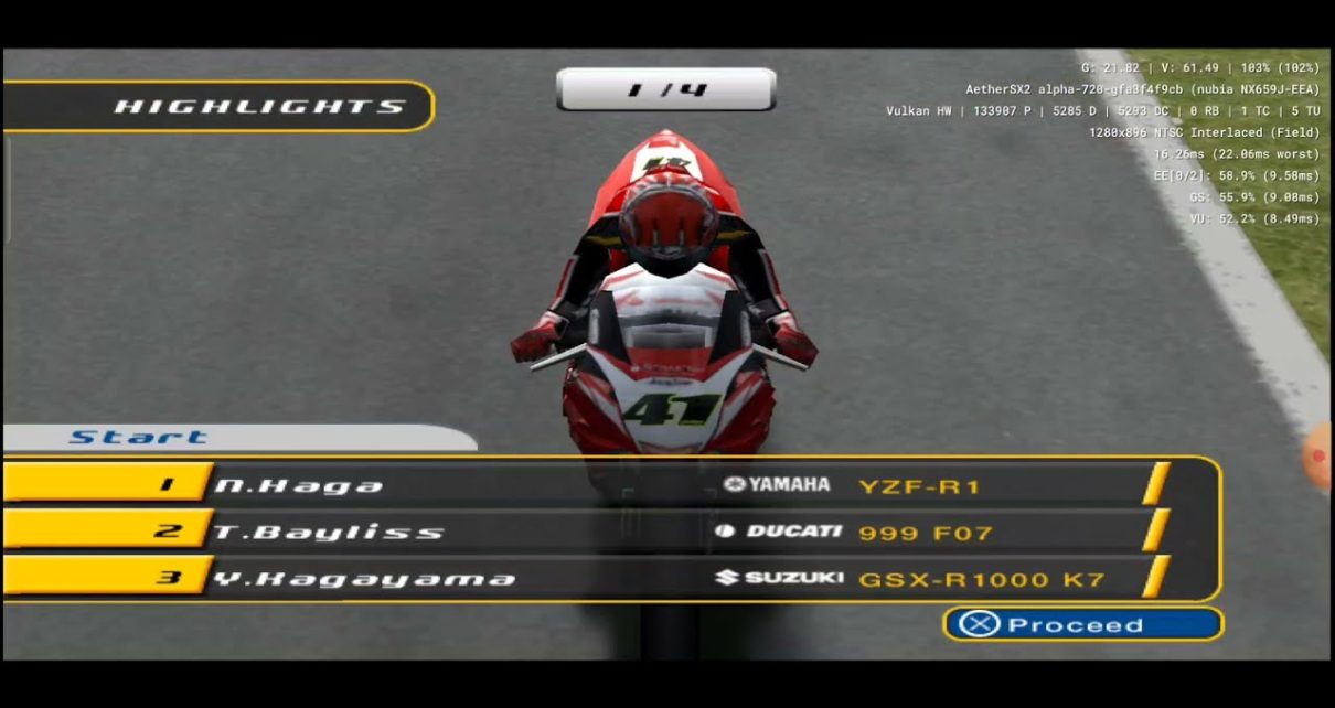 "Hannspree Ten Kate Honda SBK PLAYSTATION 2