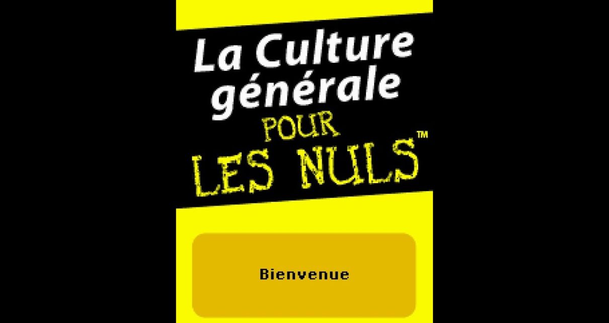 La Culture Generale Pour Les Nuls Edition 2 Nintendo DS